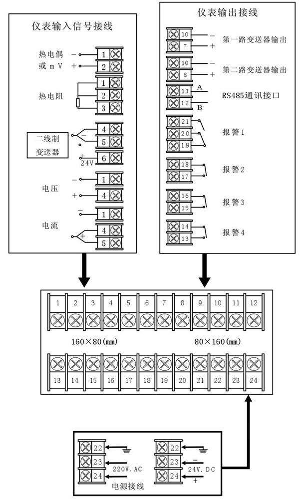 智能數(shù)字顯示調(diào)節(jié)儀接線指南